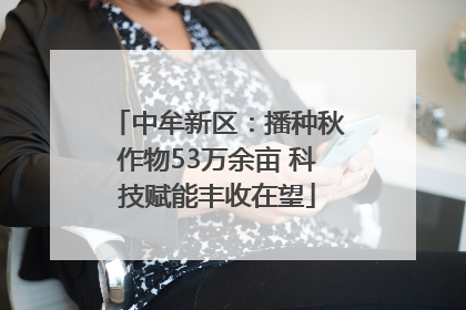 中牟新区：播种秋作物53万余亩 科技赋能丰收在望